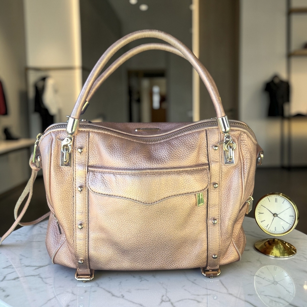 Rebecca Minkoff Gold Cupid Satchel - Picture 2 of 16